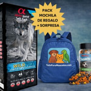 COMIDA SEMI-HÚMEDO WILD FISH 9KG+MOCHILA+SNACKS