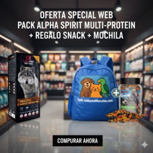 ALIMENTO SEMI-HÚMEDO MULTIPROTEIN 9KG+MOCHILA 2026+BOTE DE SNACKS