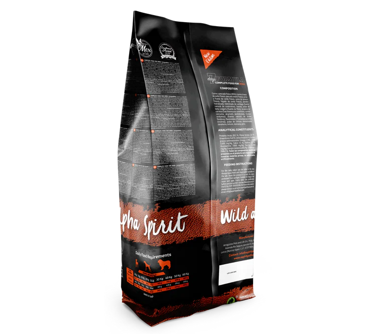 ALPHA SPIRIT ALIMENTO PERROS THE ONLY ONE 7 DAYS FORMULA SACO 12 KG - Imagen 3