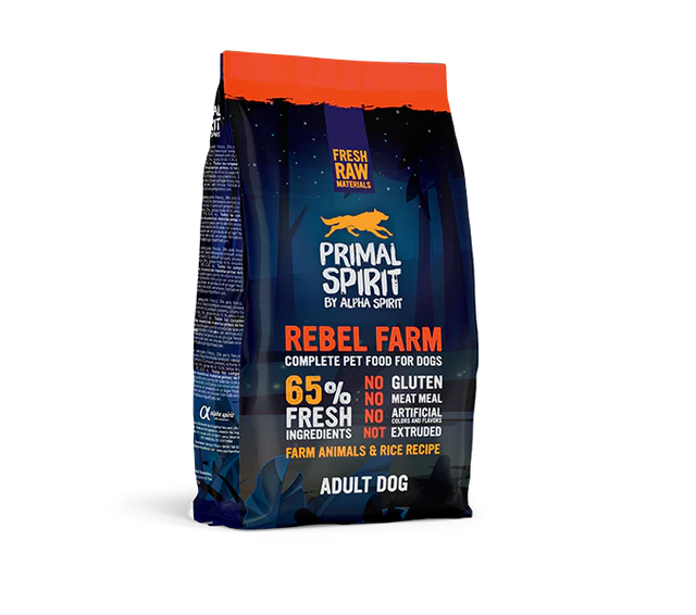 ALPHA SPIRIT Primal 65% Rebel Fram 12 Kg PERROS