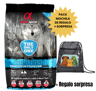 ALPHA SPIRIT ALIMENTO PERROS THE ONLY ONE WILD FISH SACO 12KG