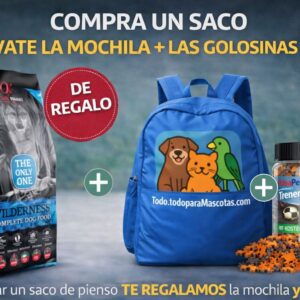 ALPHA SPIRIT ALIMENTO PERROS THE ONLY ONE WILD FISH SACO 12KG+MOCHILA+GOLOSINAS