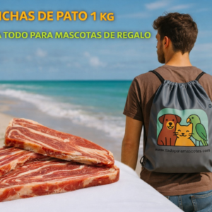 LONCHAS DE PATO PREMIOS ESPECIALES PARA BUEN COMPORTAMIENTO DE TU PERRO 1 KG+ MOCHILA 2026