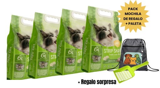 4 UNIDADES DE ARENA TOFU PREMIUM CON AROMA A TÉ 6 LITROS (2,6KG) - BIODEGRADABLE - Imagen 6