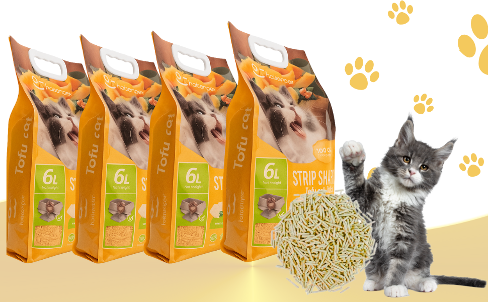 4 UNIDADES DE ARENA TOFU PREMIUM CON AROMA A MELON (6 LITROS,2,6KG) - BIODEGRADABLE - Imagen 5