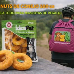 DONUT DE CONEJO 500GR - IDEAPET+MOCHILA 2026