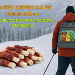 Palitos XXL Cortos de Pollo 500 g – Snack Natural para Perros+MOCHILA 2026