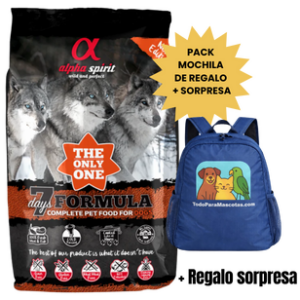 ALPHA SPIRIT ALIMENTO PERROS THE ONLY ONE 7 DAYS FORMULA SACO 12 KG